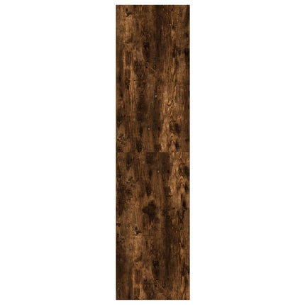 Garderob rökfärgad ek 50x50x200 cm konstruerat trä