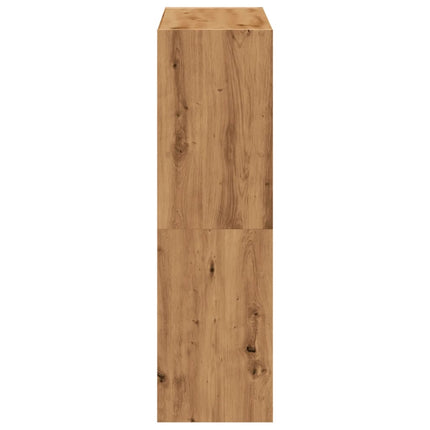 Bokhylla ek 102x32x108 cm konstruerat trä