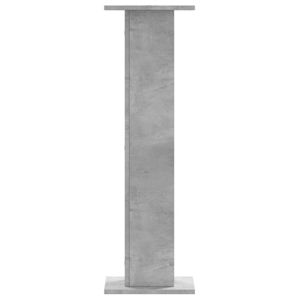 Växtställ 2 st betonggrå 30x30x95 cm konstruerat trä