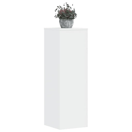 Växtställ 2 st vit 33x33x100 cm konstruerat trä
