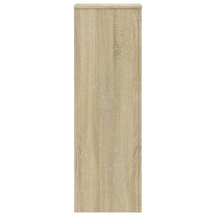 Växtställ 2 st sonoma-ek 33x33x100 cm konstruerat trä