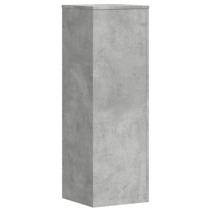 Växtställ 2 st betonggrå 33x33x100 cm konstruerat trä