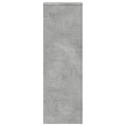 Växtställ 2 st betonggrå 33x33x100 cm konstruerat trä