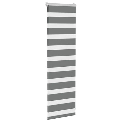 Rullgardin zebra mörkgrå 50x100 cm tyg bredd 45,9 cm polyester