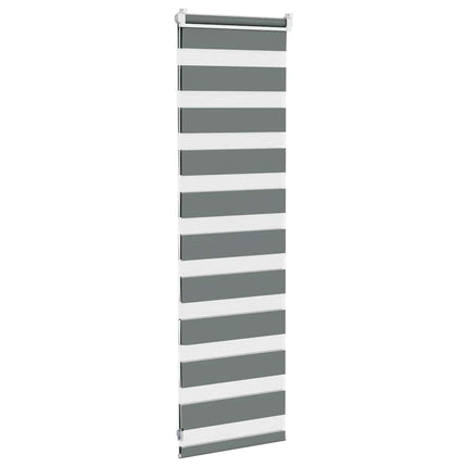 Rullgardin zebra mörkgrå 50x100 cm tyg bredd 45,9 cm polyester