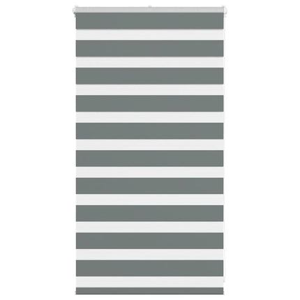 Rullgardin zebra mörkgrå 75x100 cm tyg bredd 70,9 cm polyester