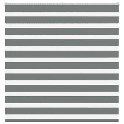 Rullgardin zebra mörkgrå 140x100 cm tyg bredd 135,9cm polyester