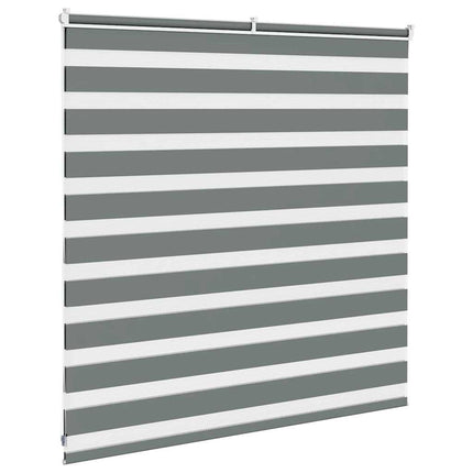 Rullgardin zebra mörkgrå 150x100 cm tyg bredd 145,9cm polyester