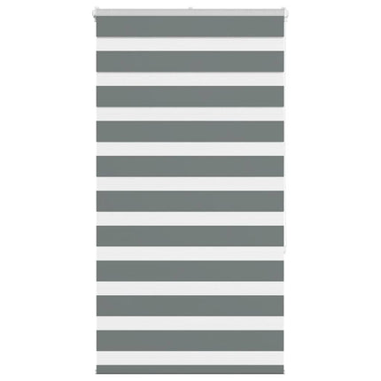 Rullgardin zebra mörkgrå 70x150 cm tyg bredd 65,9 cm polyester