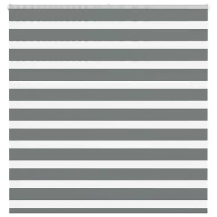 Rullgardin zebra mörkgrå 140x150 cm tyg bredd 135,9cm polyester