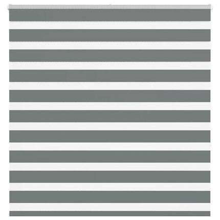 Rullgardin zebra mörkgrå 145x150 cm tyg bredd 140,9cm polyester