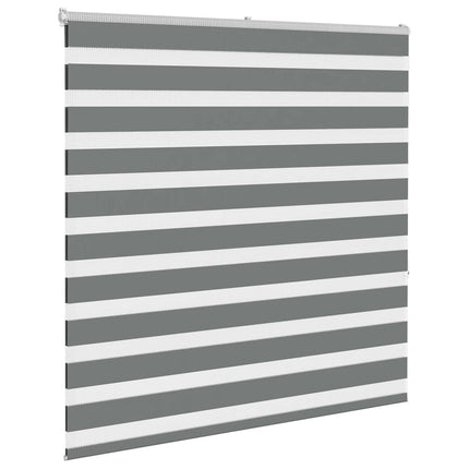 Rullgardin zebra mörkgrå 145x150 cm tyg bredd 140,9cm polyester