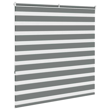 Rullgardin zebra mörkgrå 145x150 cm tyg bredd 140,9cm polyester