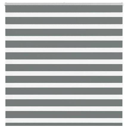Rullgardin zebra mörkgrå 150x150 cm tyg bredd 145,9cm polyester