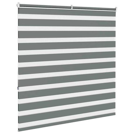 Rullgardin zebra mörkgrå 150x150 cm tyg bredd 145,9cm polyester