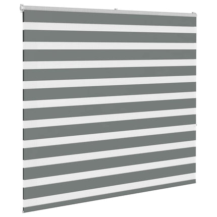Rullgardin zebra mörkgrå 155x150 cm tyg bredd 150,9cm polyester