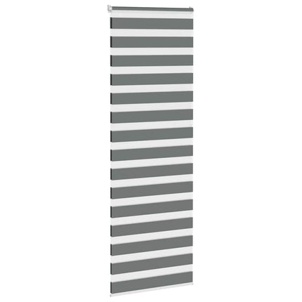 Rullgardin zebra mörkgrå 85x200 cm tyg bredd 80,9 cm polyester