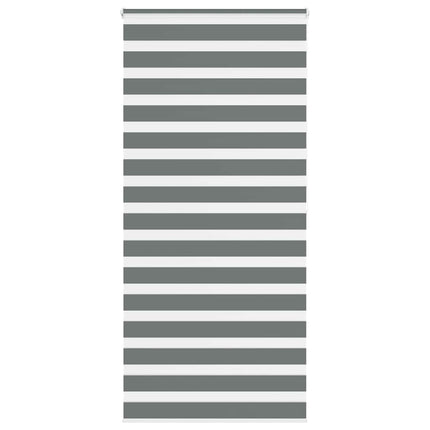 Rullgardin zebra mörkgrå 95x200 cm tyg bredd 90,9 cm polyester