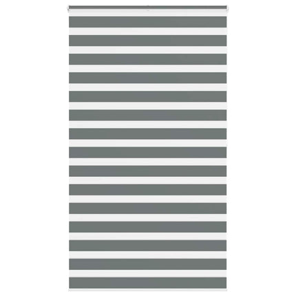 Rullgardin zebra mörkgrå 125x200 cm tyg bredd 120,9cm polyester