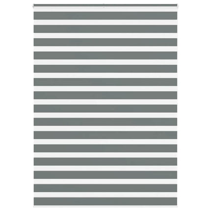 Rullgardin zebra mörkgrå 160x200 cm tyg bredd 155,9cm polyester