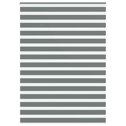 Rullgardin zebra mörkgrå 165x200 cm tyg bredd 160,9cm polyester