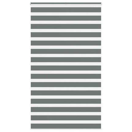 Rullgardin zebra mörkgrå 120x230 cm tyg bredd 115,9cm polyester