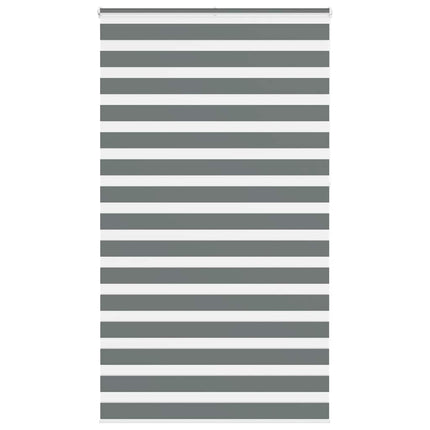 Rullgardin zebra mörkgrå 135x230 cm tyg bredd 130,9cm polyester