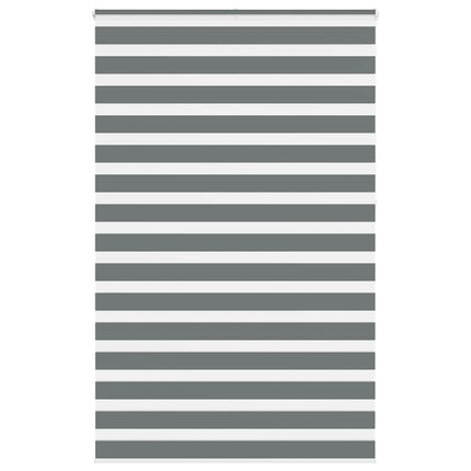 Rullgardin zebra mörkgrå 140x230 cm tyg bredd 135,9cm polyester