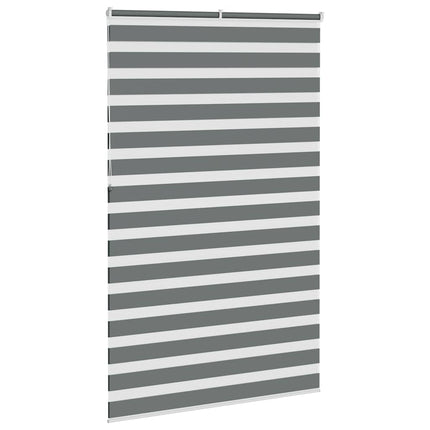 Rullgardin zebra mörkgrå 145x230 cm tyg bredd 140,9cm polyester