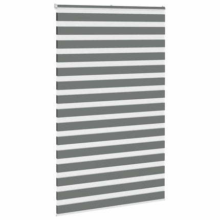 Rullgardin zebra mörkgrå 150x230 cm tyg bredd 145,9cm polyester
