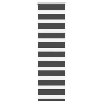 Rullgardin zebra svart 40x100 cm tyg bredd 35,9 cm polyester
