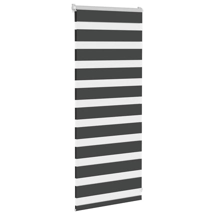 Rullgardin zebra svart 60x100 cm tyg bredd 55,9 cm polyester
