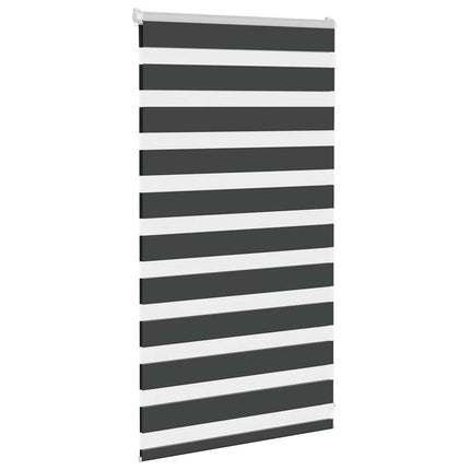 Rullgardin zebra svart 70x100 cm tyg bredd 65,9 cm polyester
