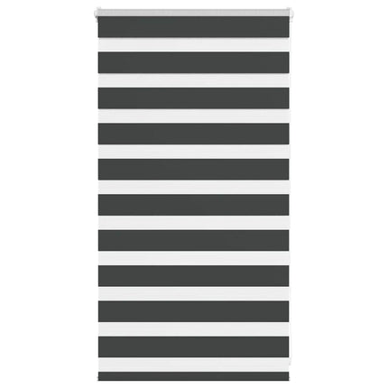 Rullgardin zebra svart 90x100 cm tyg bredd 85,9 cm polyester