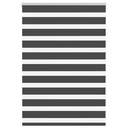 Rullgardin zebra svart 95x100 cm tyg bredd 90,9 cm polyester