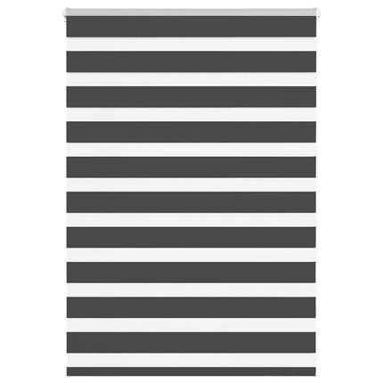 Rullgardin zebra svart 105x100 cm tyg bredd 100,9cm polyester