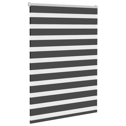Rullgardin zebra svart 110x100 cm tyg bredd 105,9cm polyester