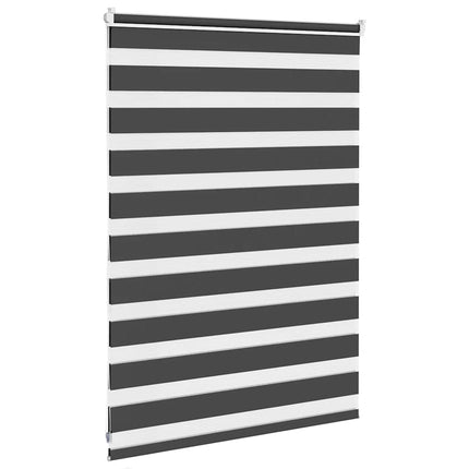 Rullgardin zebra svart 110x100 cm tyg bredd 105,9cm polyester