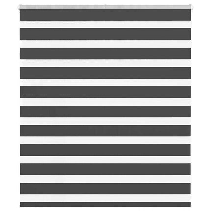 Rullgardin zebra svart 125x100 cm tyg bredd 120,9cm polyester