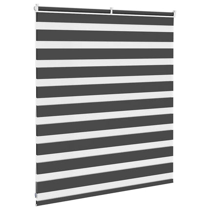 Rullgardin zebra svart 130x100 cm tyg bredd 125,9cm polyester