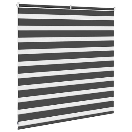 Rullgardin zebra svart 145x100 cm tyg bredd 140,9cm polyester