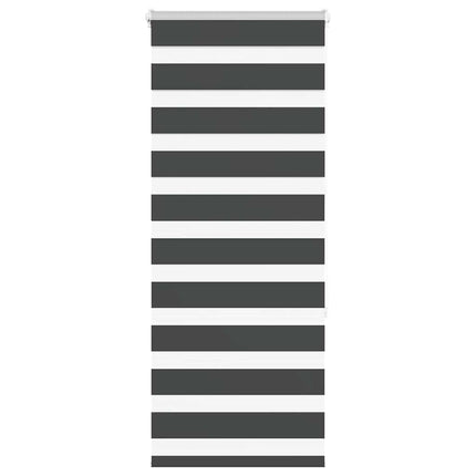 Rullgardin zebra svart 55x150 cm tyg bredd 50,9 cm polyester
