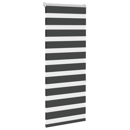 Rullgardin zebra svart 65x150 cm tyg bredd 60,9 cm polyester