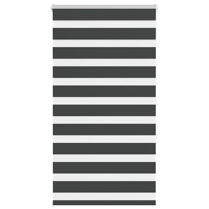 Rullgardin zebra svart 70x150 cm tyg bredd 65,9 cm polyester