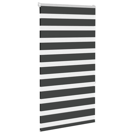 Rullgardin zebra svart 70x150 cm tyg bredd 65,9 cm polyester