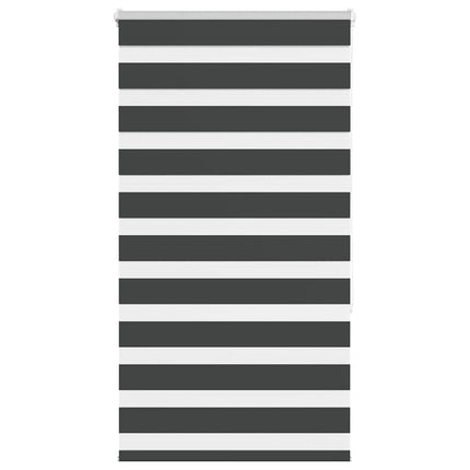 Rullgardin zebra svart 85x150 cm tyg bredd 80,9 cm polyester