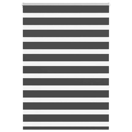 Rullgardin zebra svart 100x150 cm tyg bredd 95,9 cm polyester