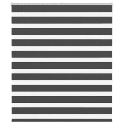 Rullgardin zebra svart 120x150 cm tyg bredd 115,9cm polyester