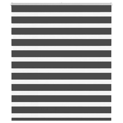 Rullgardin zebra svart 135x150 cm tyg bredd 130,9cm polyester