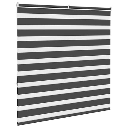 Rullgardin zebra svart 145x150 cm tyg bredd 140,9cm polyester